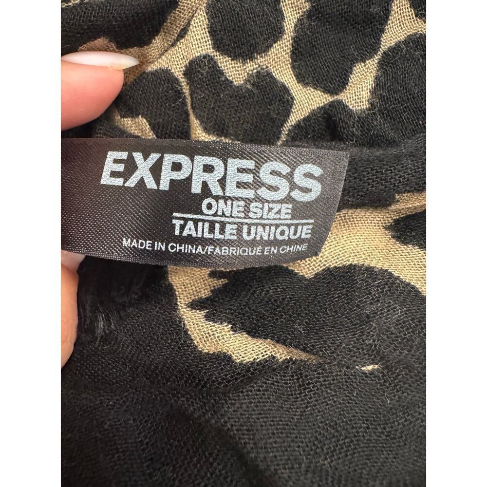 Express Leopard Tiger Animal Print Lightweight Open Shawl Wrap Scarf One Size - Picture 4 of 6